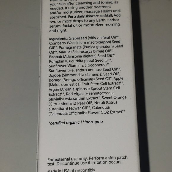 EARTH HARBOR HELIOS Anti-Pollution Youth Ampoule $40 - Picture 6 of 9